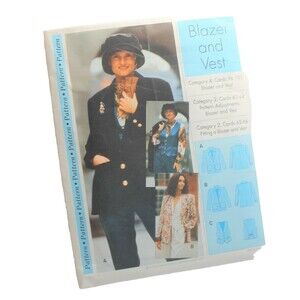 Vintage Sewing Step By Step Uncut Pattern Blazer and Vest NOS
